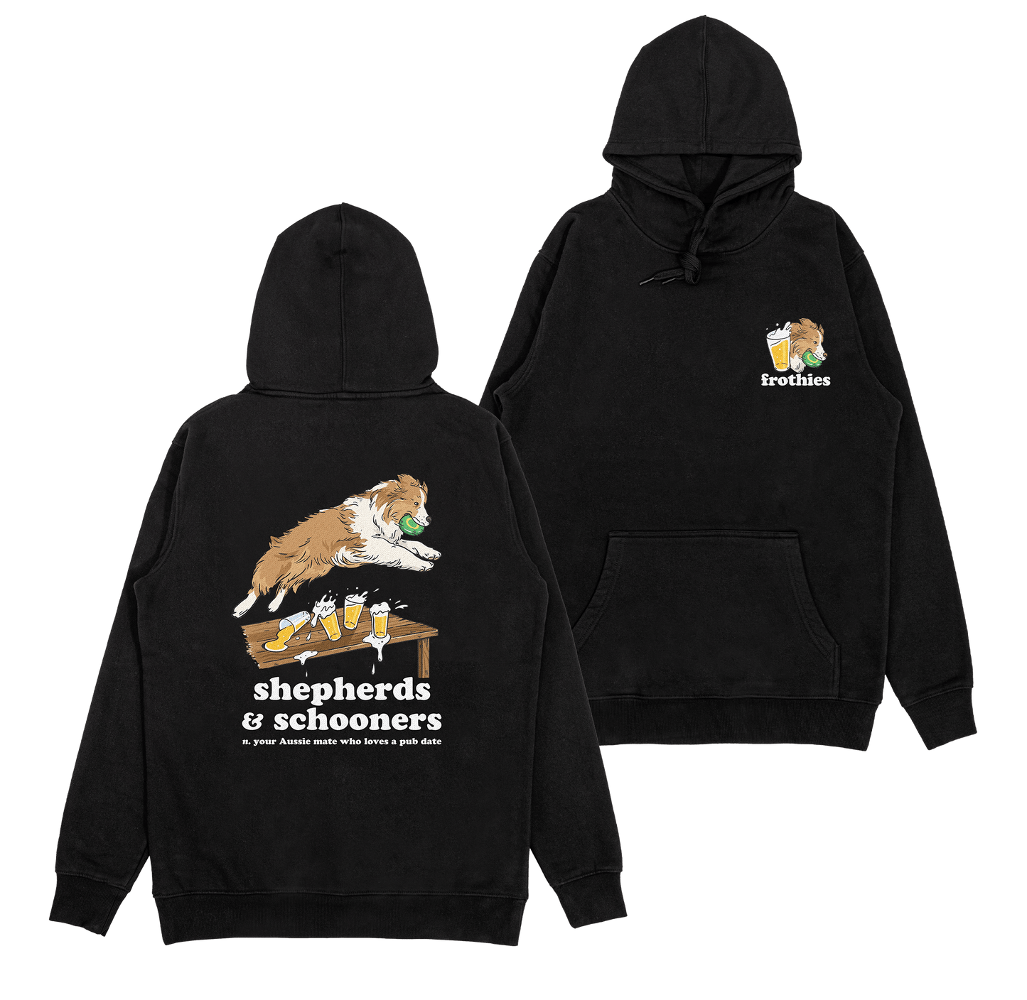 Shepherds & Schooners Hoodie Black