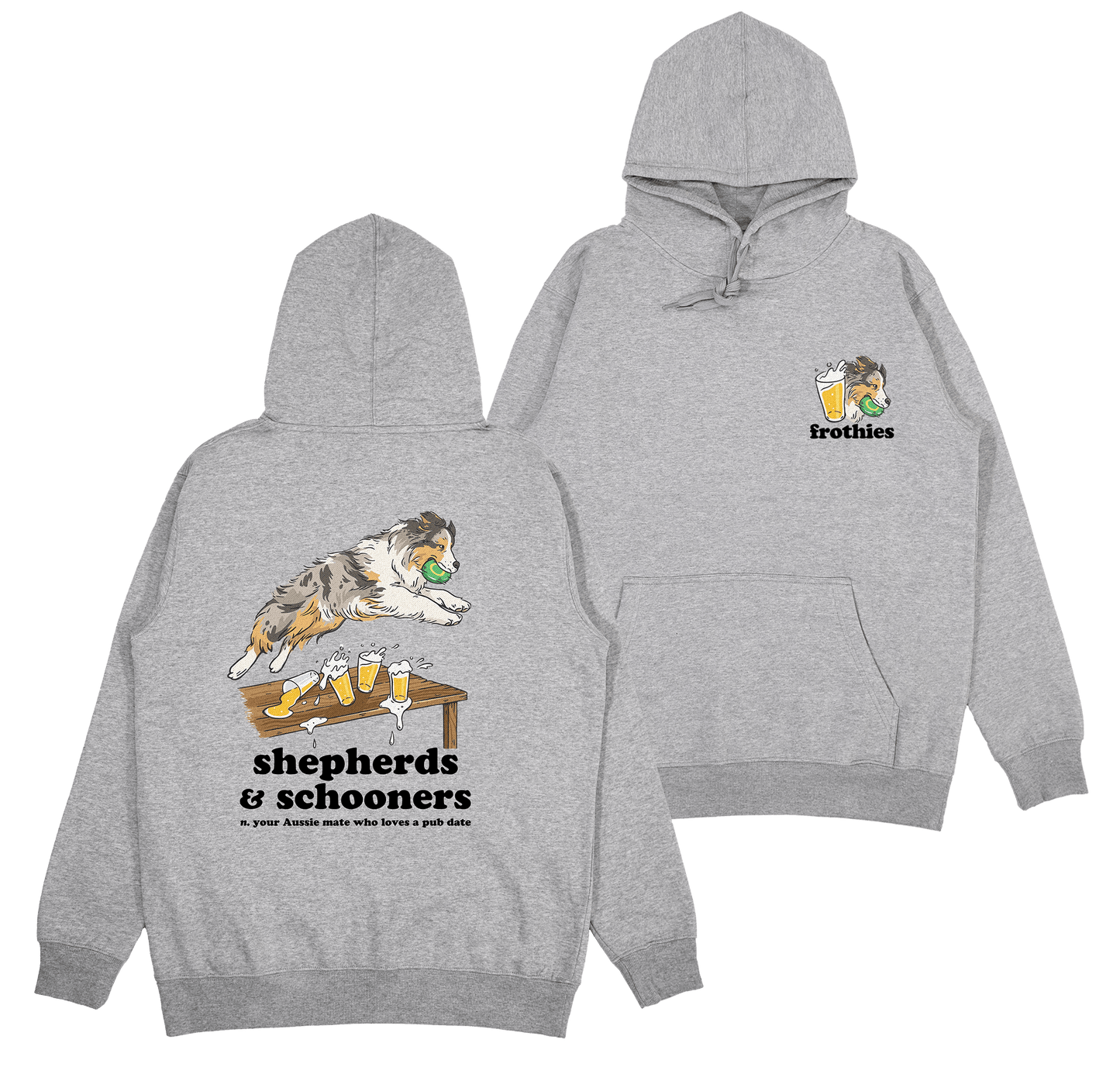 Shepherds & Schooners Hoodie Grey