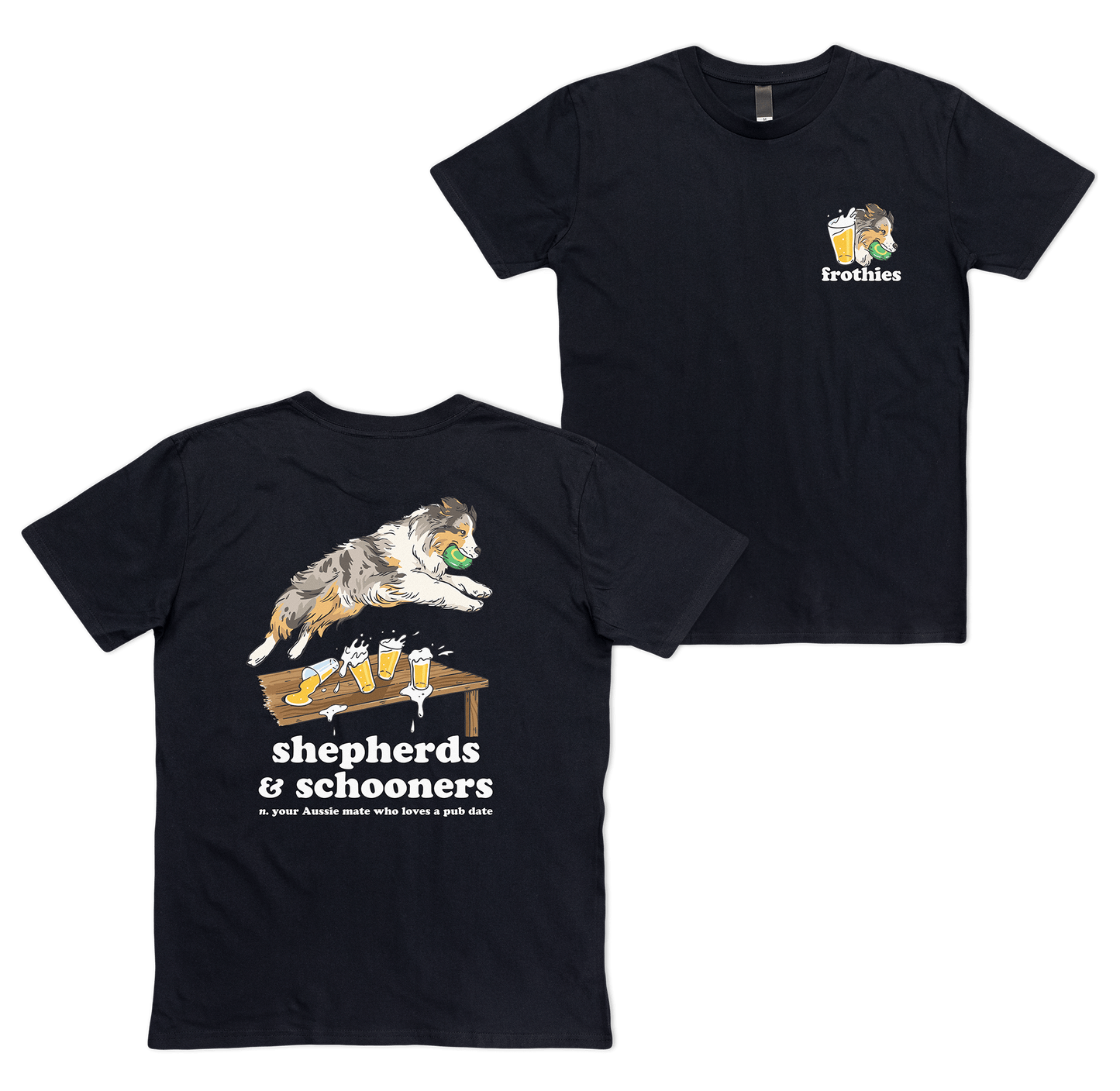 Shepherds & Schooners Tee Black