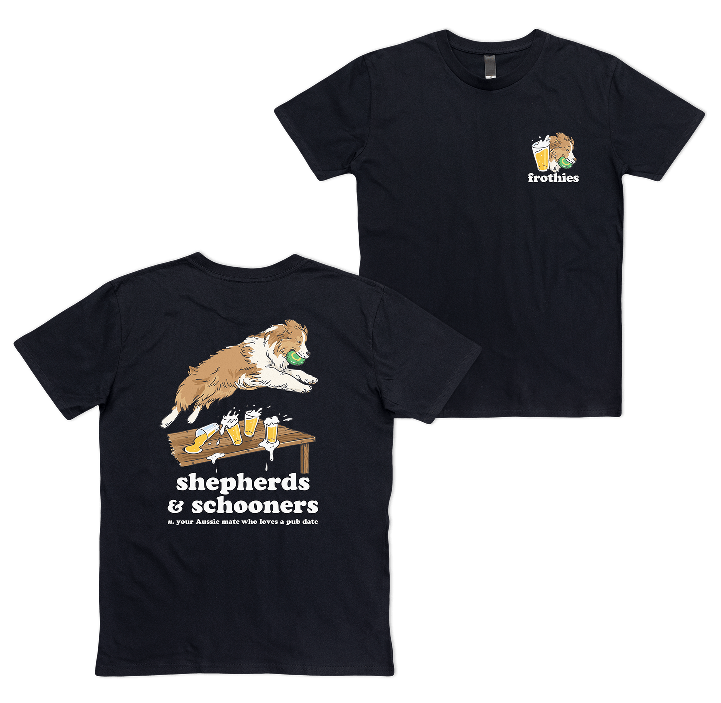 Shepherds & Schooners Tee Black