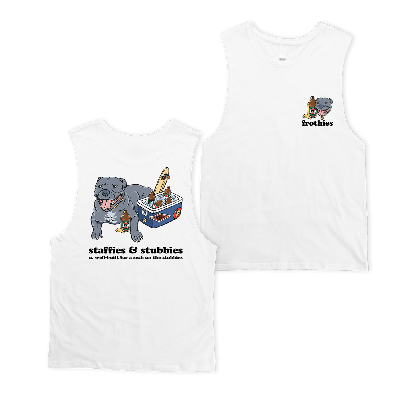 Staffies & Stubbies Muscle Tee