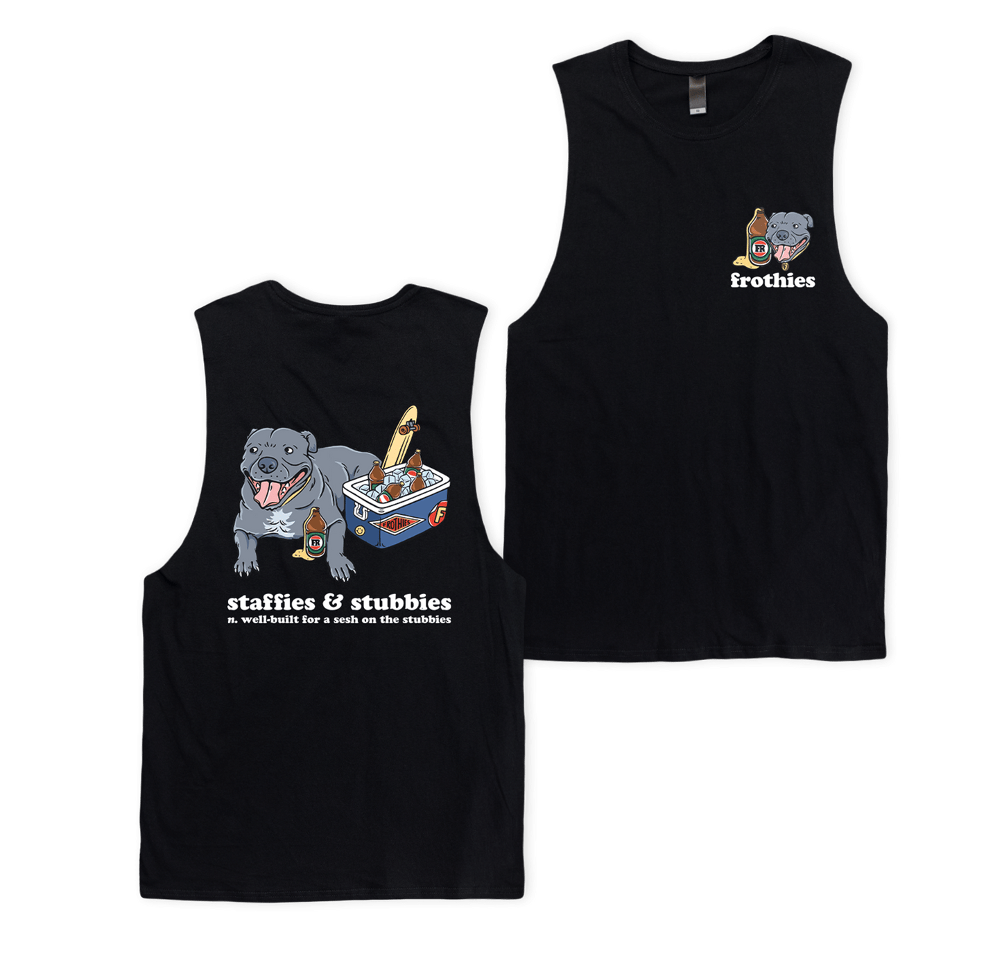 Staffies & Stubbies Muscle Tee