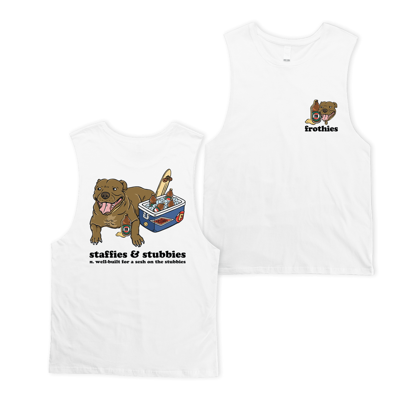 Staffies & Stubbies Muscle Tee