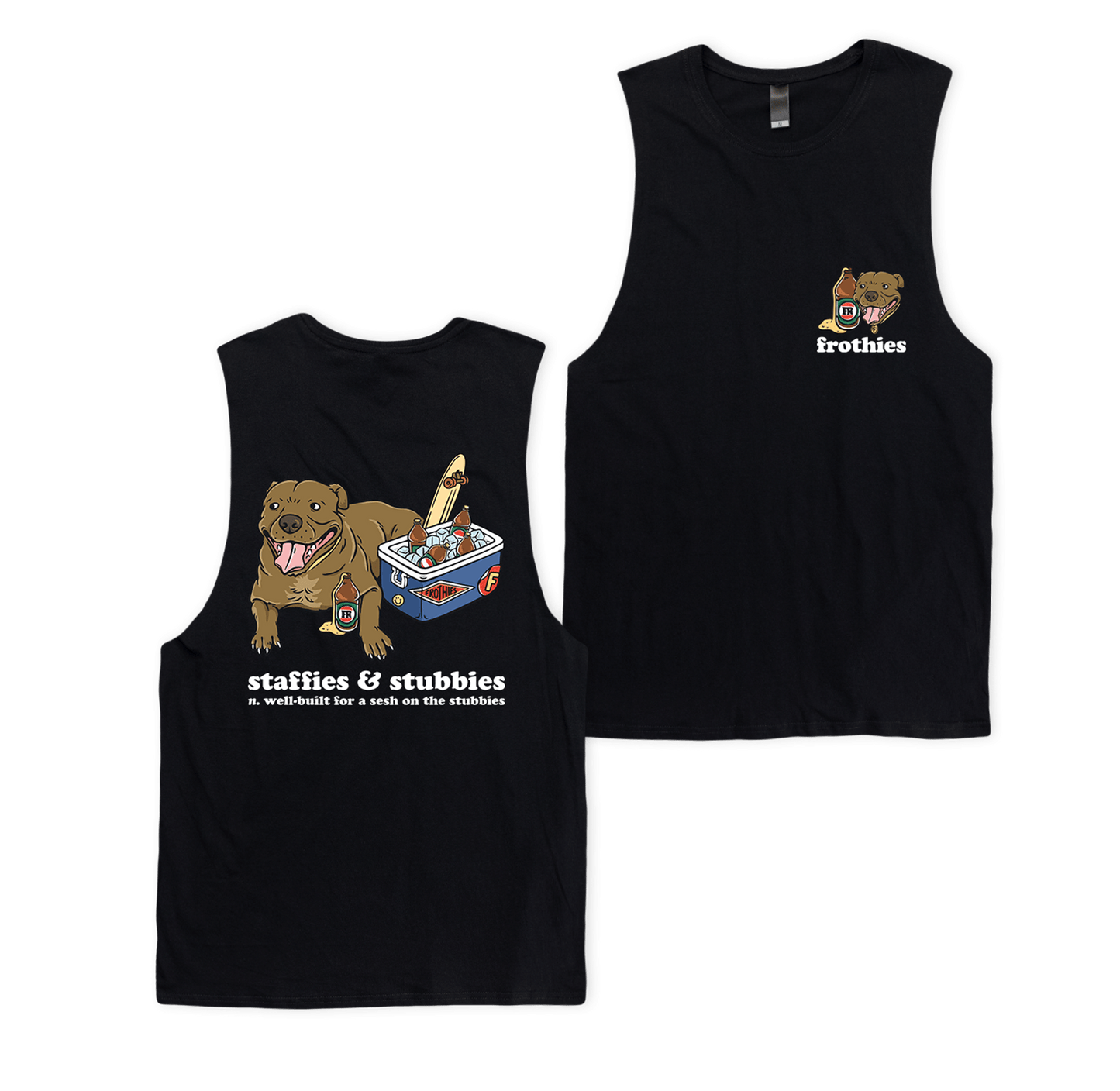 Staffies & Stubbies Muscle Tee