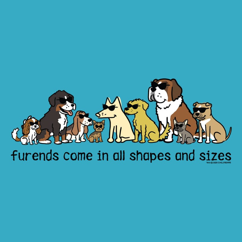 Furends Come in All Shapes and Sizes - Lightweight Tee