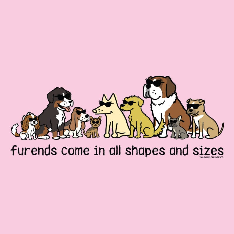 Furends Come in All Shapes and Sizes - Lightweight Tee