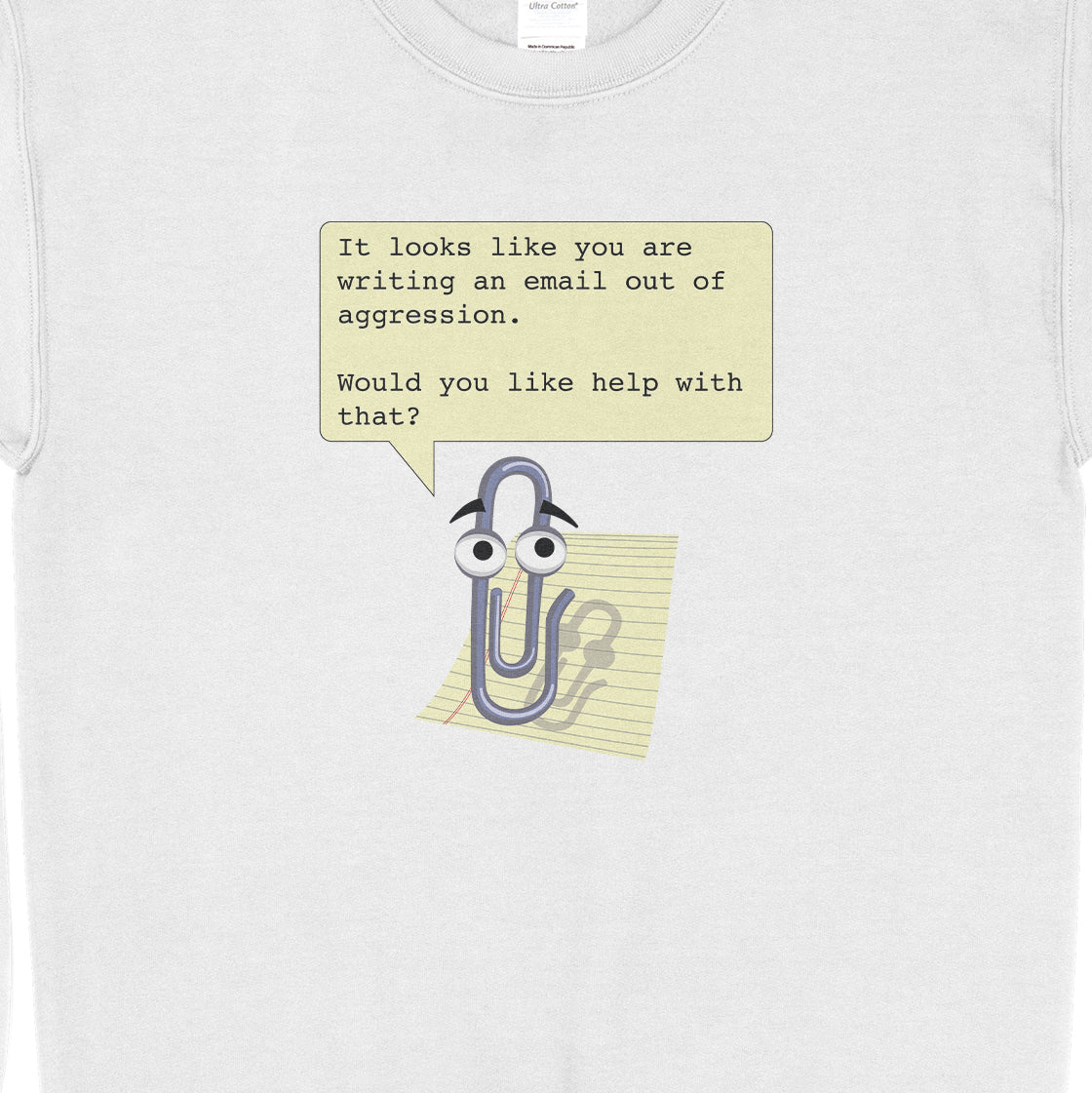 Clippy Aggressive E-mails Sweatshirt