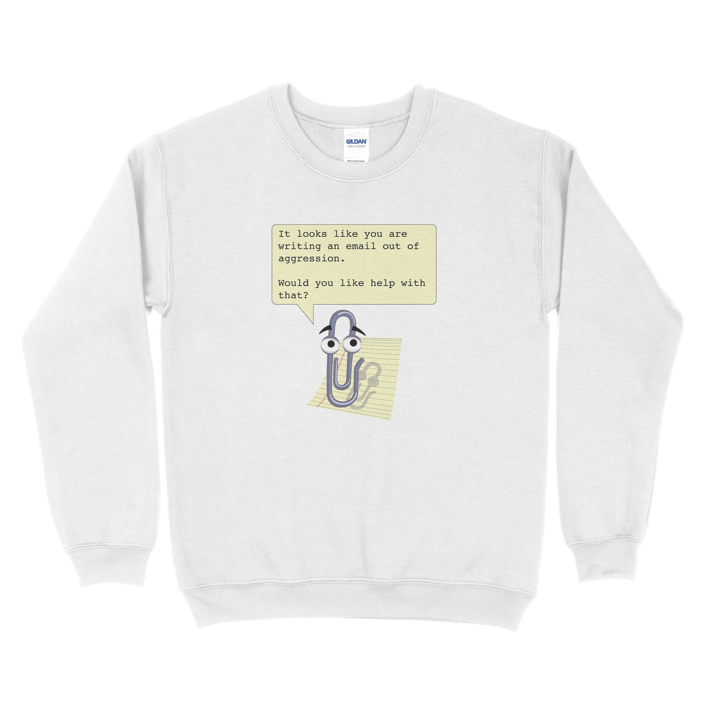 Clippy Aggressive E-mails Sweatshirt