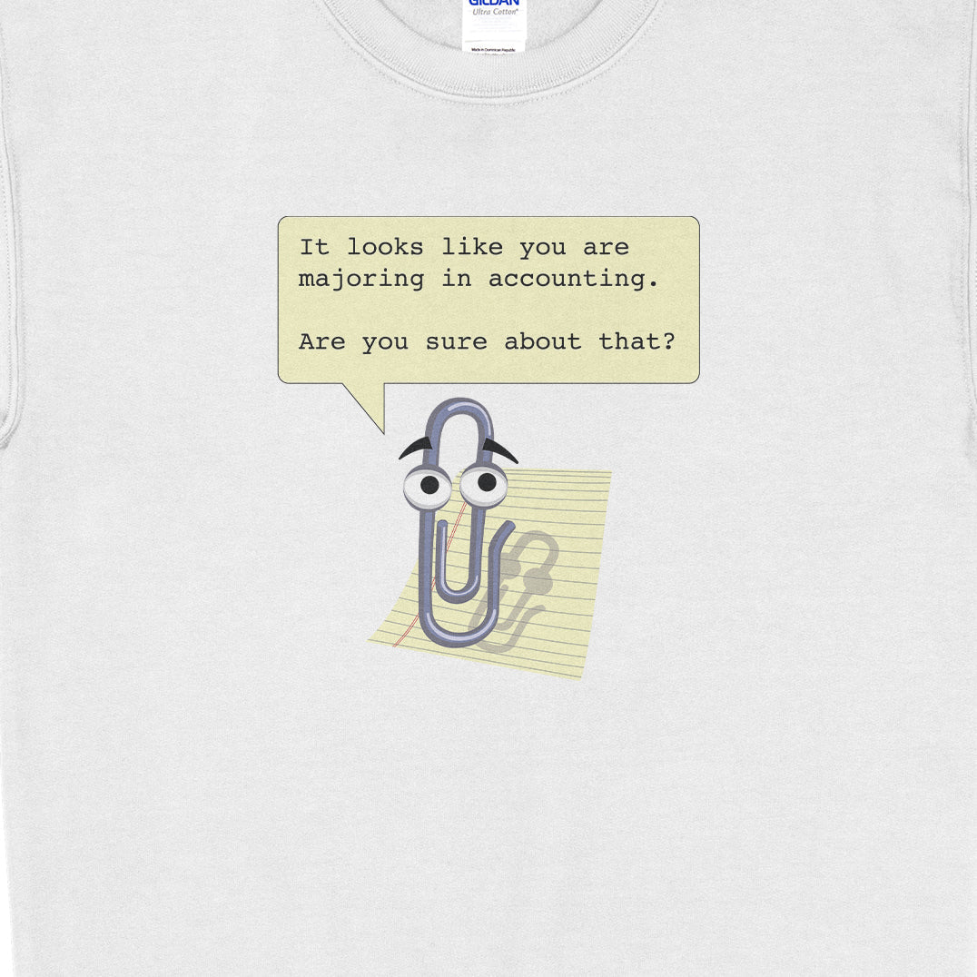 Clippy Accounting Majors Sweatshirt