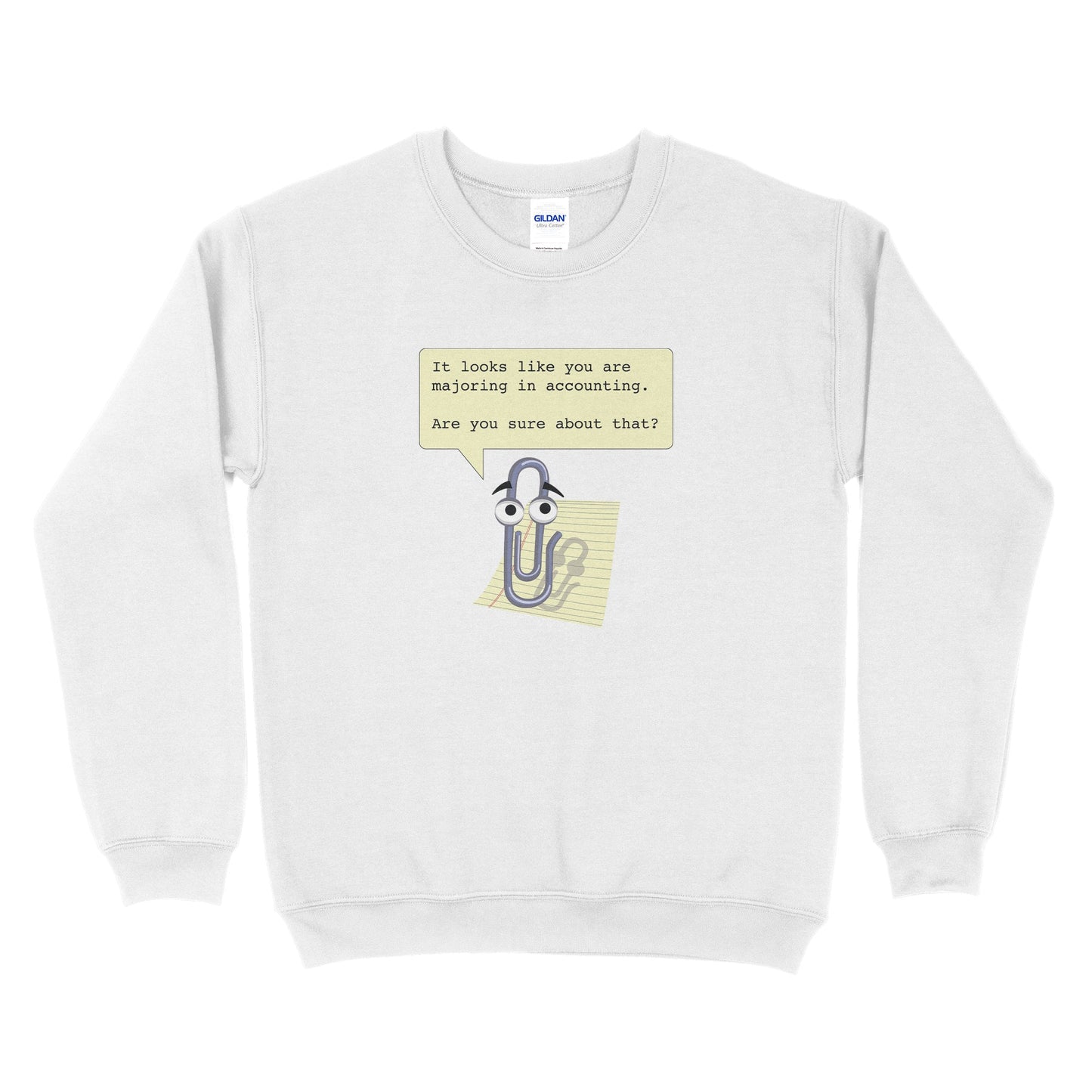 Clippy Accounting Majors Sweatshirt