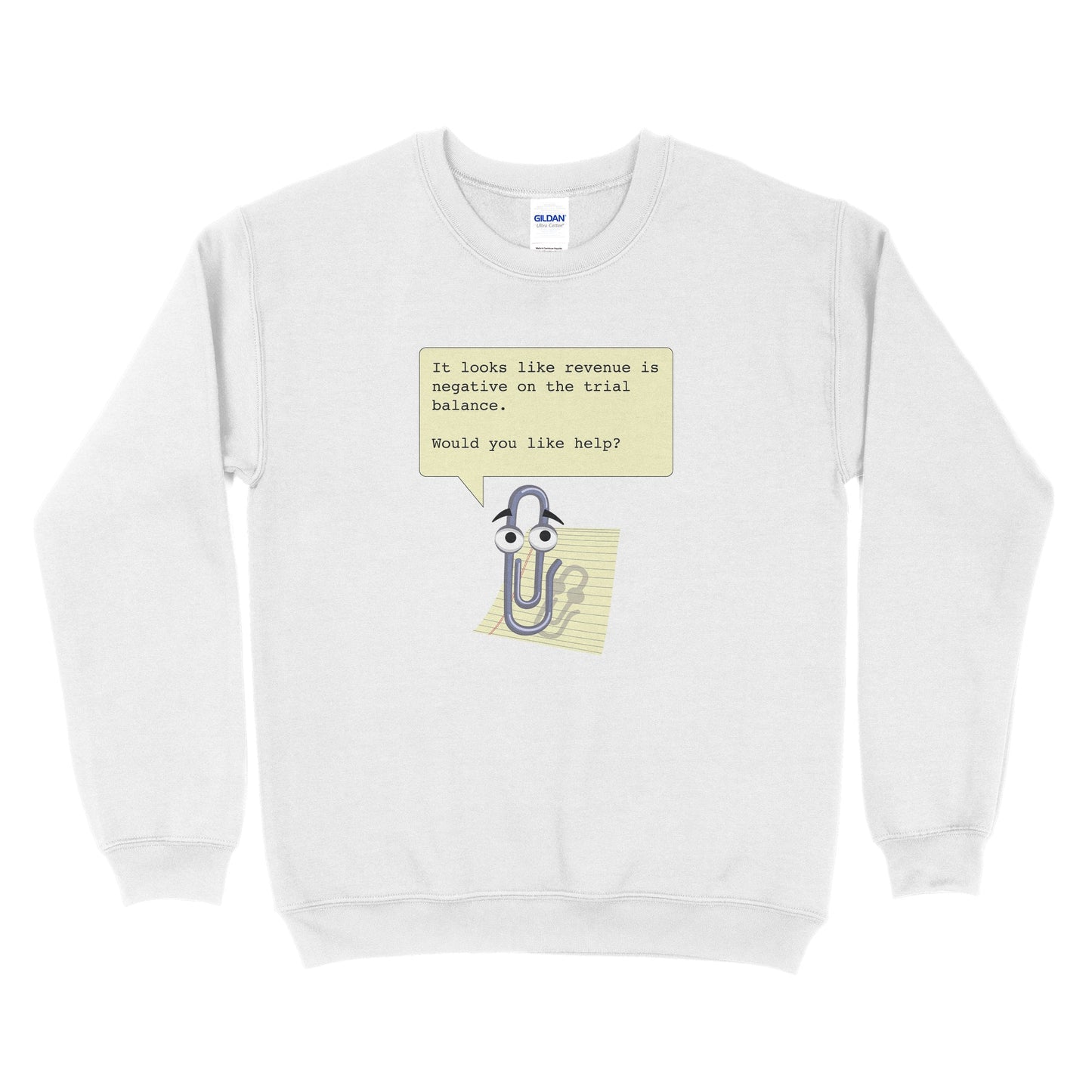 Clippy Negative Trial Balance Sweatshirt