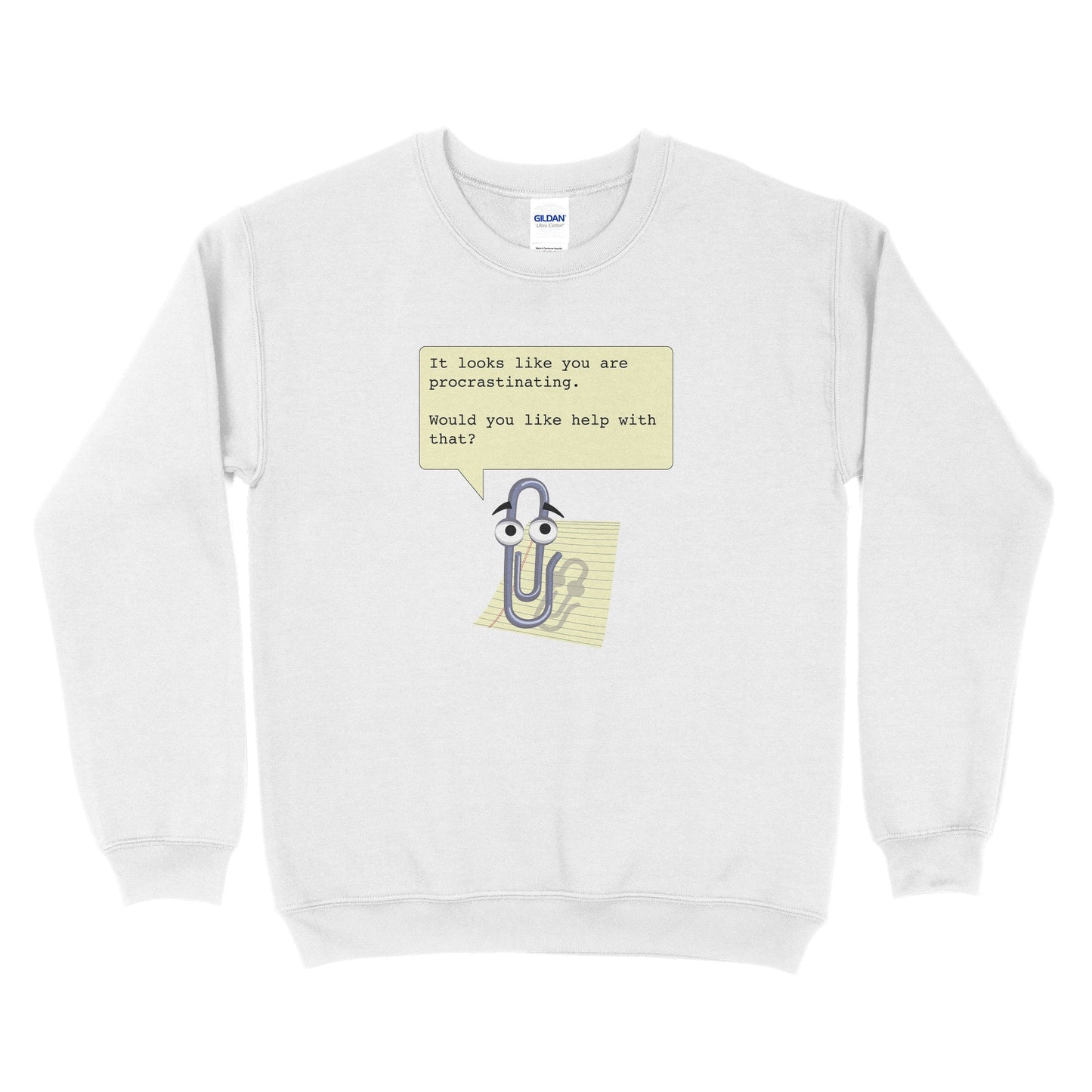 Clippy Stop Procrastinating Sweatshirt