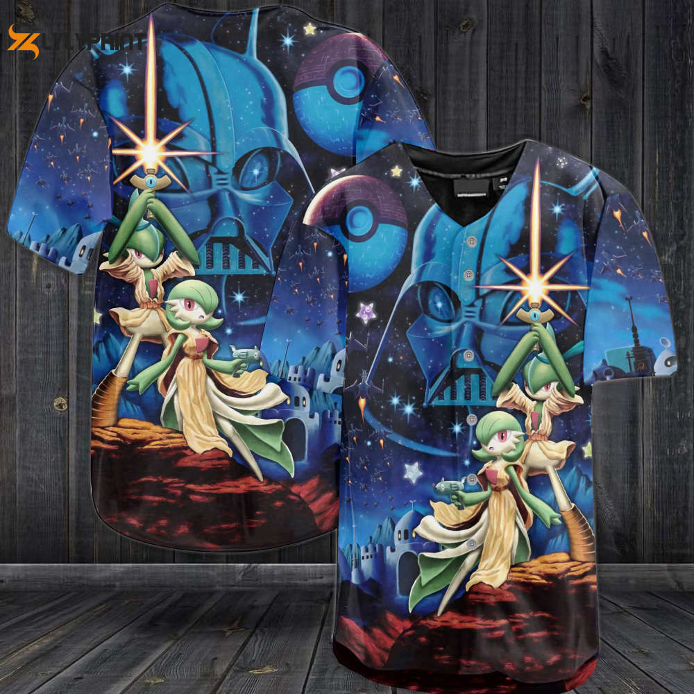 Gardevoir All Over Print 3D Baseball Jersey - Gift for Men Women - lylyprint.com