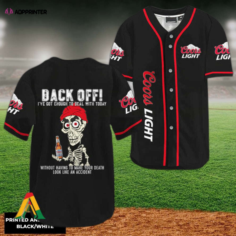 Get Noticed in Style: Achmed Back Off Coors Light Baseball Jersey - Aopprinter