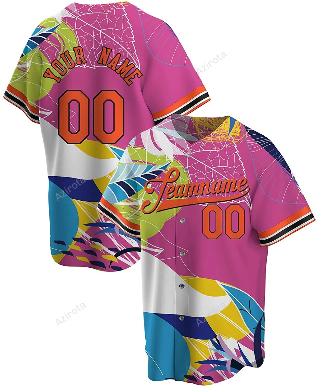 Personalized Pastel Color Printed Name And Number Idea Gift For Fans Baseball Jersey - Zimustore