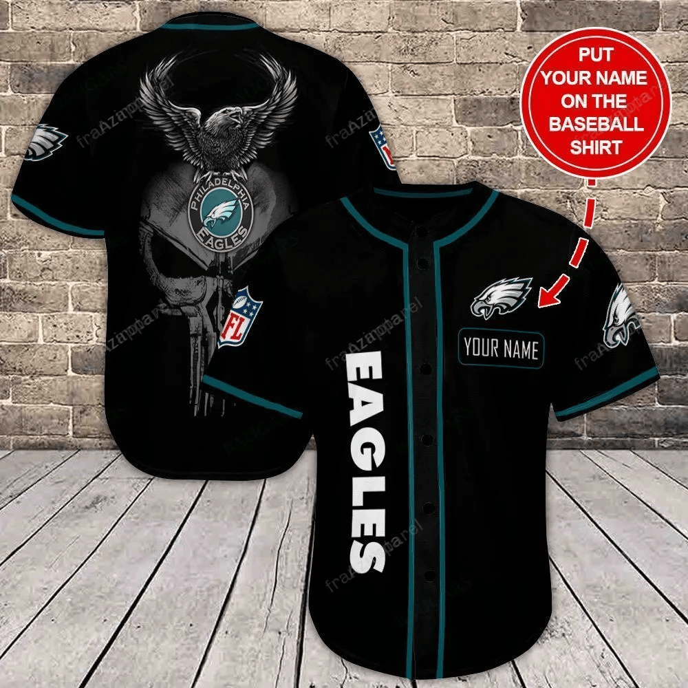 Philadelphia Eagles Personalized Baseball Jersey Shirt 101