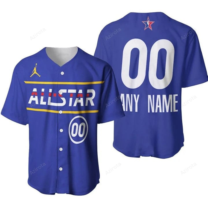 Wizards Nba Basketball All Star Eastern Conference Blue Jersey Baseball Jersey Nba Gift For Fans