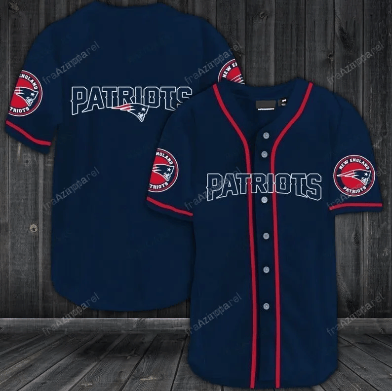 New England Patriots Personalized Baseball Jersey Shirt 42