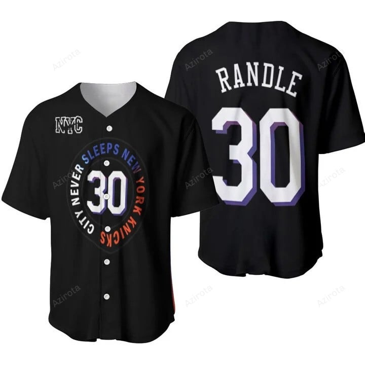 New York Knicks Julius Randle 30 Nba Black City Edition Jersey Inspired Style Baseball Jersey Nba Gi