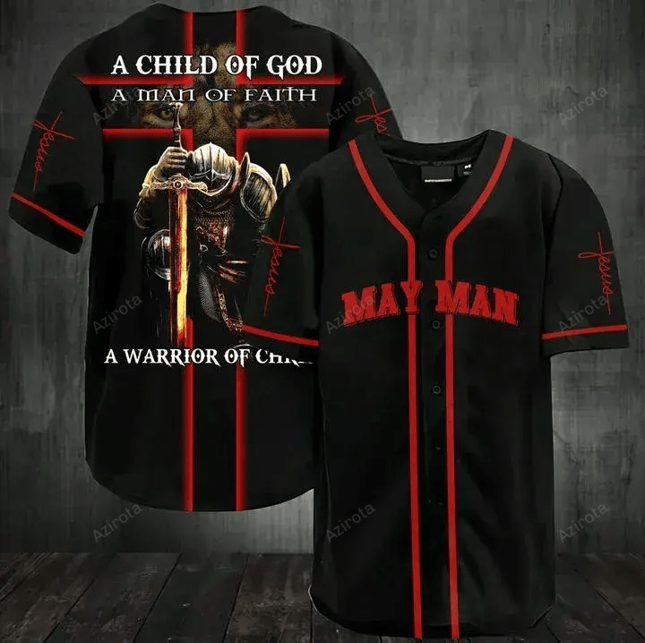 May Man A Warrior Of Christ Baseball Jersey 167