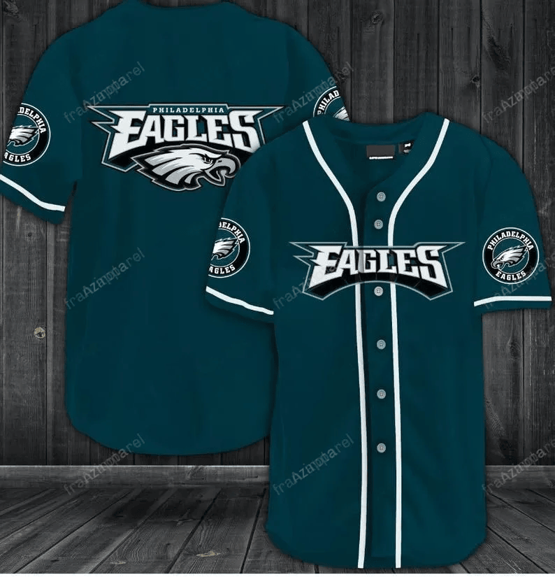 Philadelphia Eagles Baseball Jersey Shirt 75