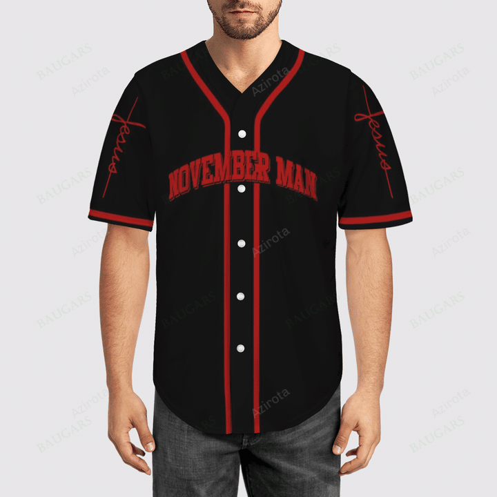 November Man A Warrior Of Christ Baseball Jersey 126