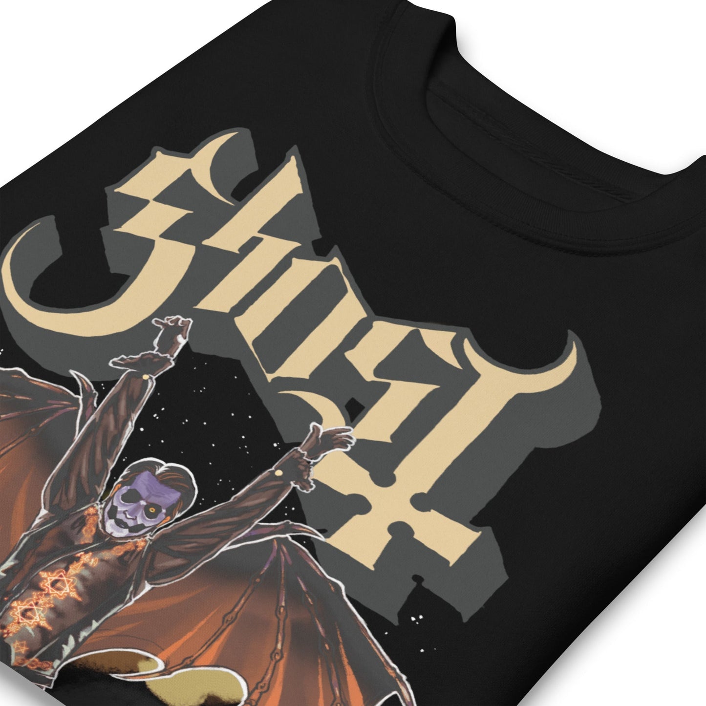 Ghost Fly Over Jumbo Print Sweatshirt