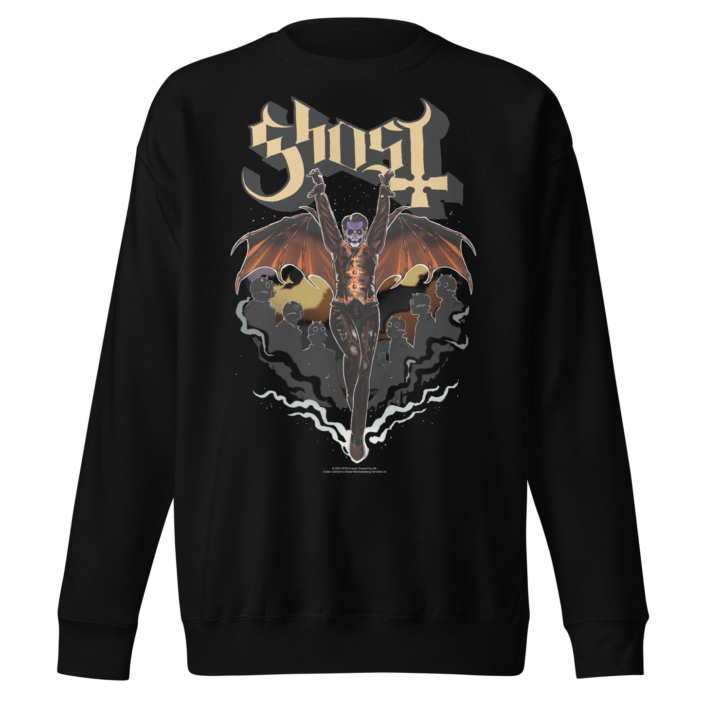 Ghost Fly Over Jumbo Print Sweatshirt