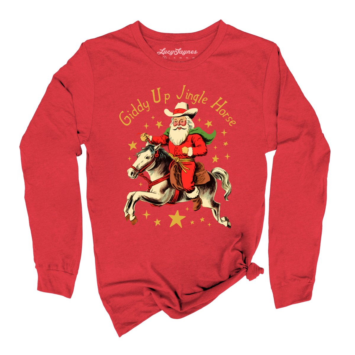Giddy Up Jingle Horse Long Sleeve Tee
