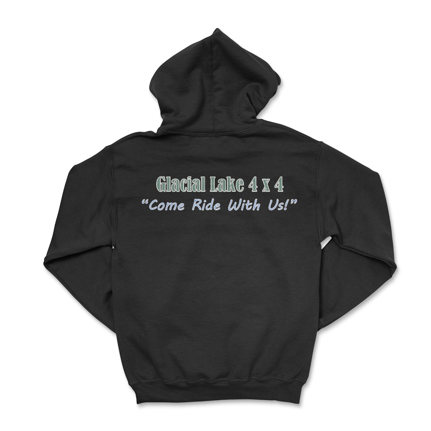 Glacial Lake Black Zip-Up Hoodie