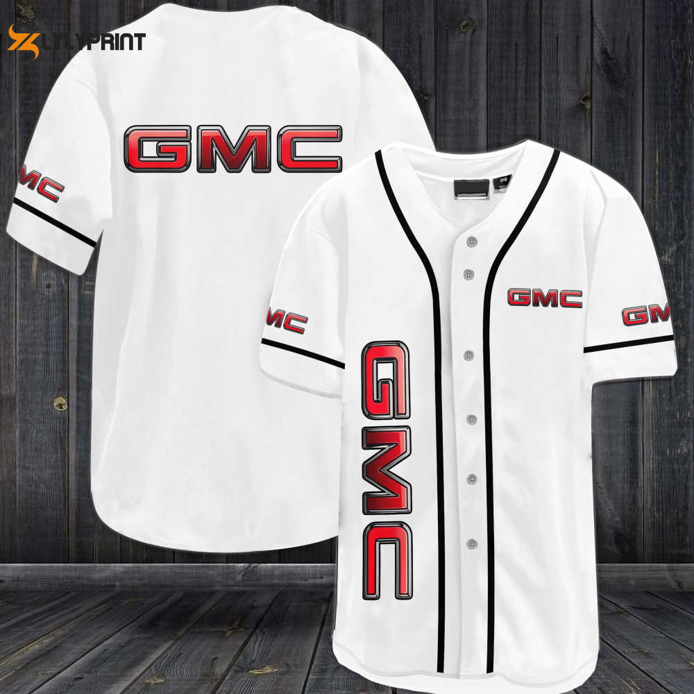 GMC Baseball Jersey - Gift for Men Women White - lylyprint.com