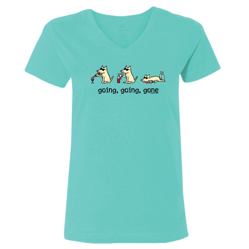Going Going Gone - Ladies T-Shirt V-Neck