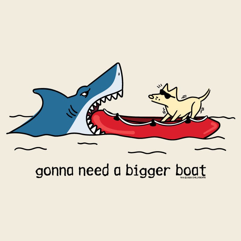 Gonna Need A Bigger Boat  - Ladies T-Shirt V-Neck