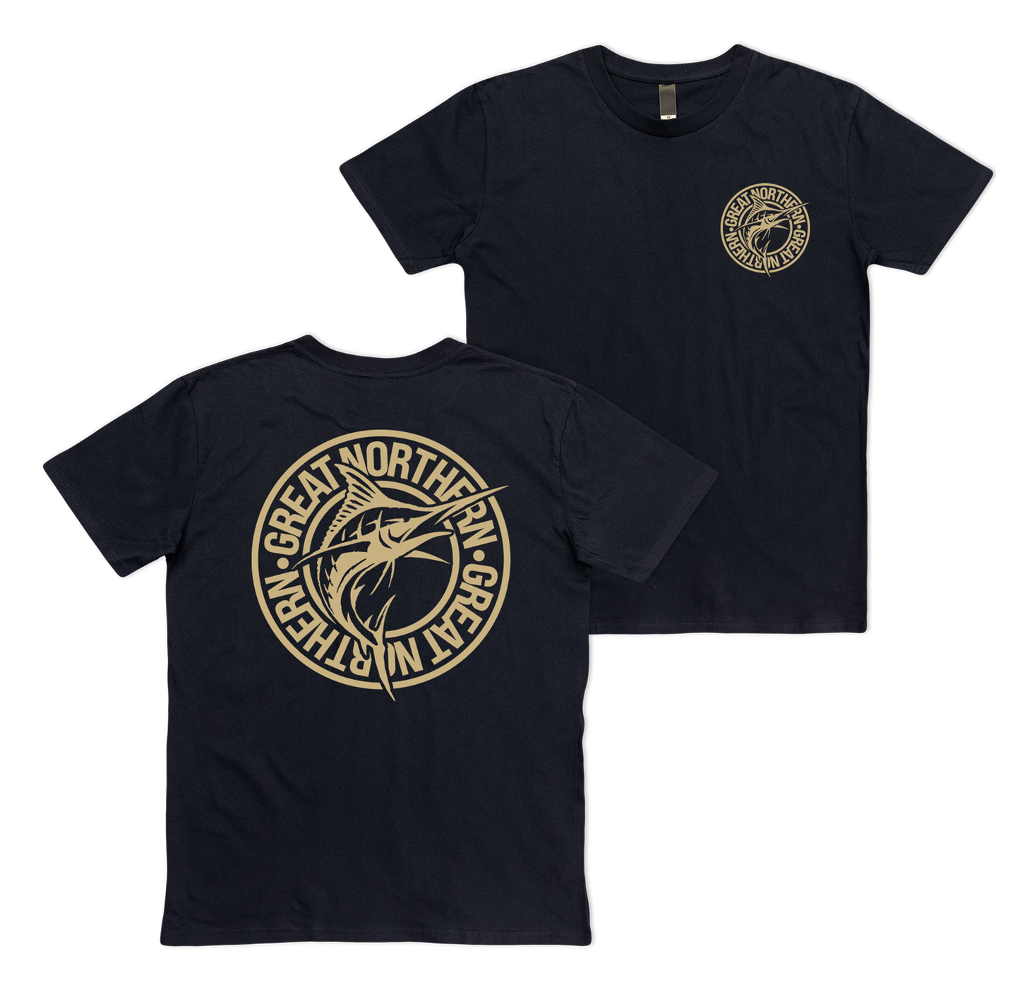 Staple Fish Tee Black
