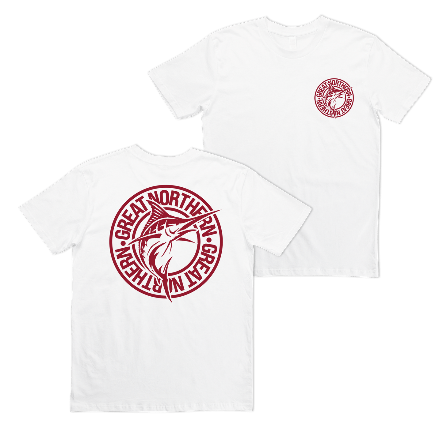 Staple Fish Tee White