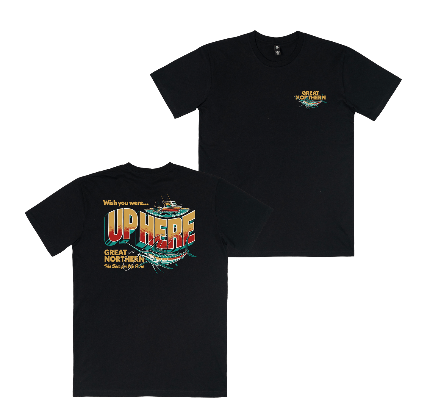 Up Here Tee Black