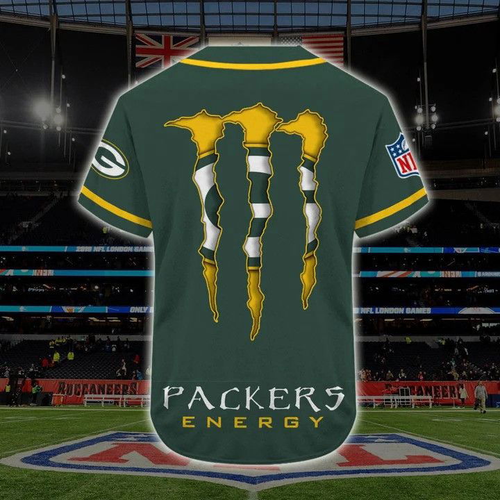 Green Bay Packers Personalized Baseball Jersey Fan Gifts - lylyprint.com