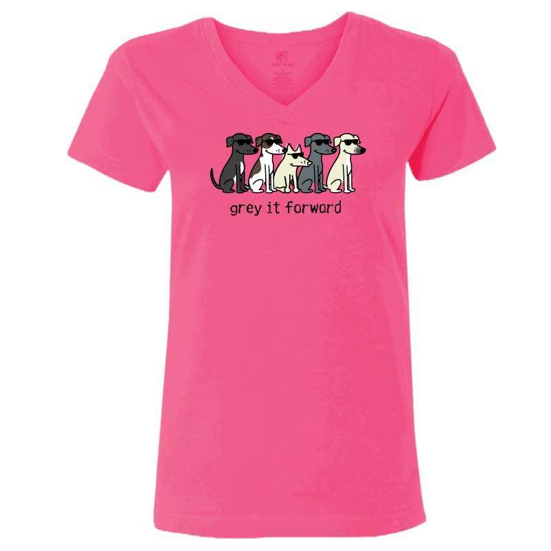 Grey It Forward - Ladies T-Shirt V-Neck