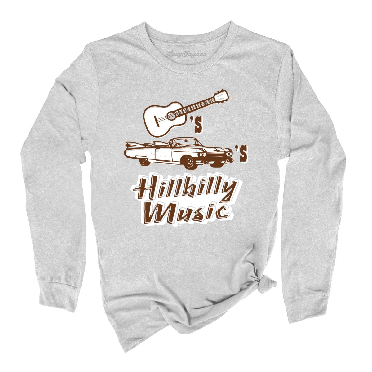 Guitars Cadillacs Hillbilly Music Long Sleeve Tee