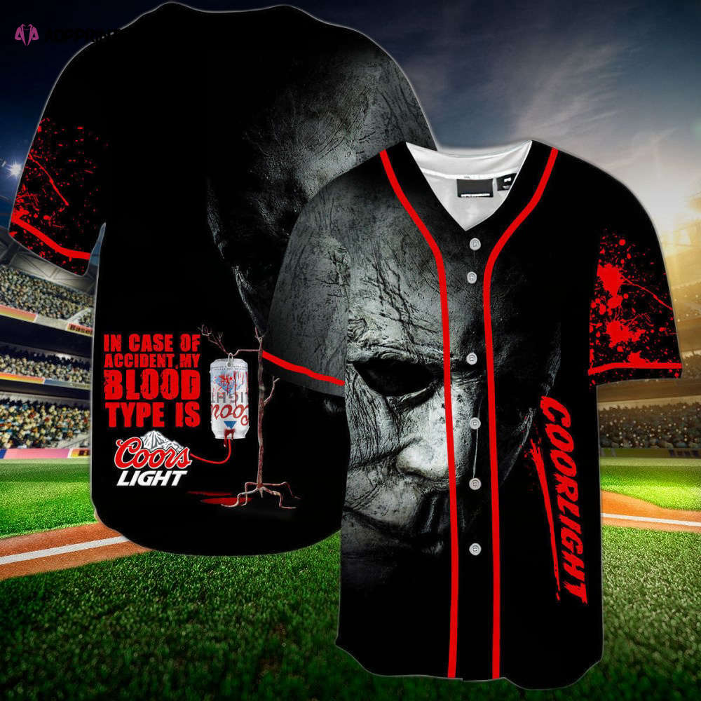 Halloween Horror Michael Myers Coors Light Baseball Jersey - Aopprinter