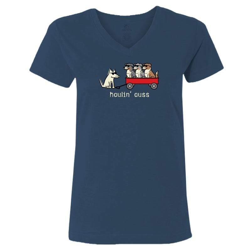 Haulin' Auss - Ladies T-Shirt V-Neck
