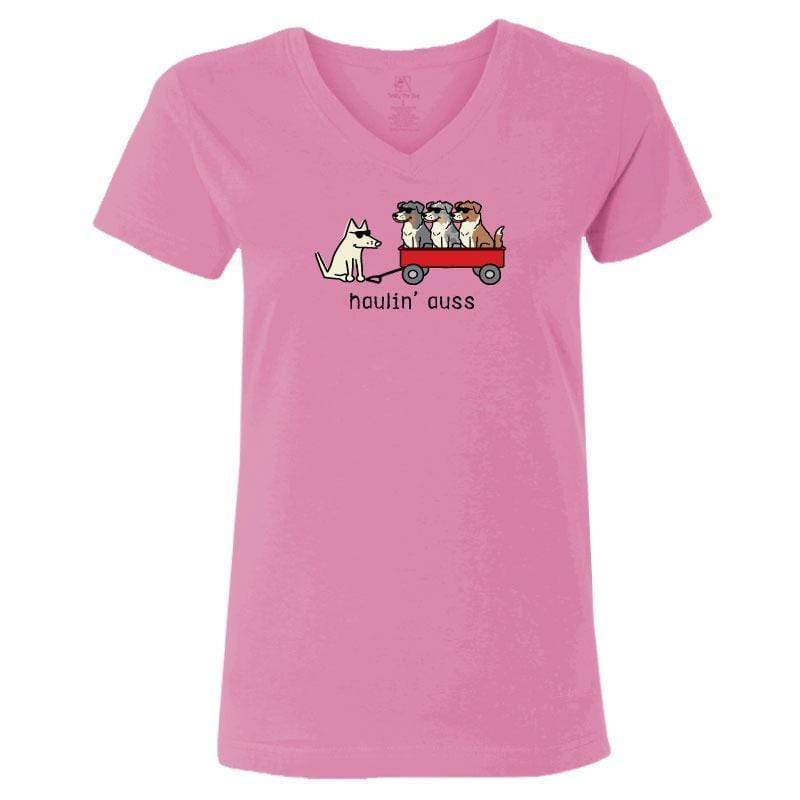 Haulin' Auss - Ladies T-Shirt V-Neck