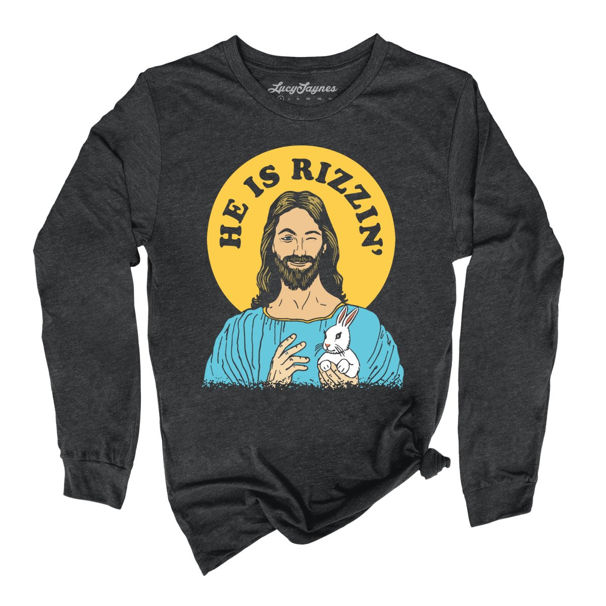 He Is Rizzin' Long Sleeve Tee