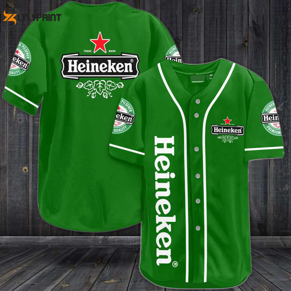 Heineken Beer Baseball Jersey - lylyprint.com