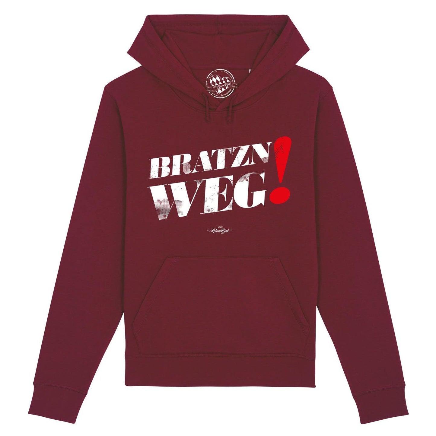 Herren Hoodie "Bratzn weg"