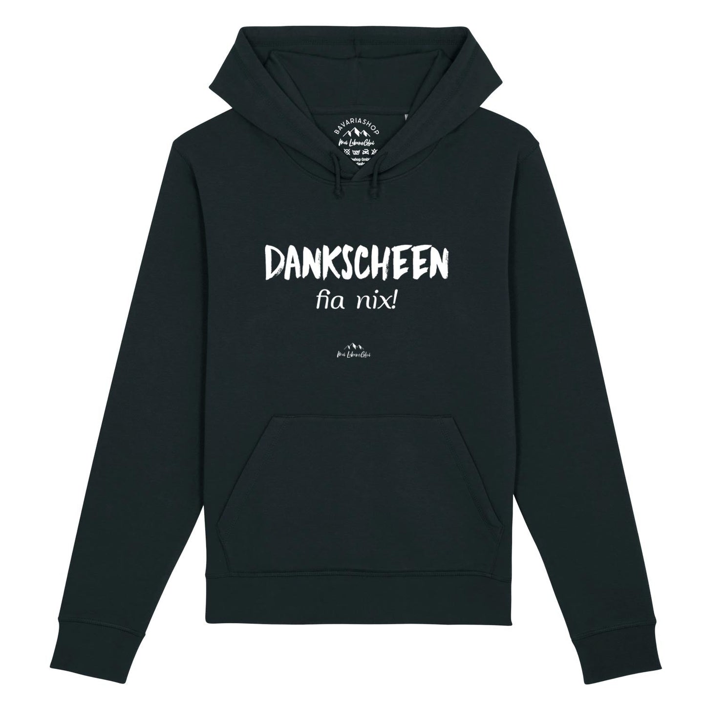 Herren Hoodie "Dankscheen - fia nix!"