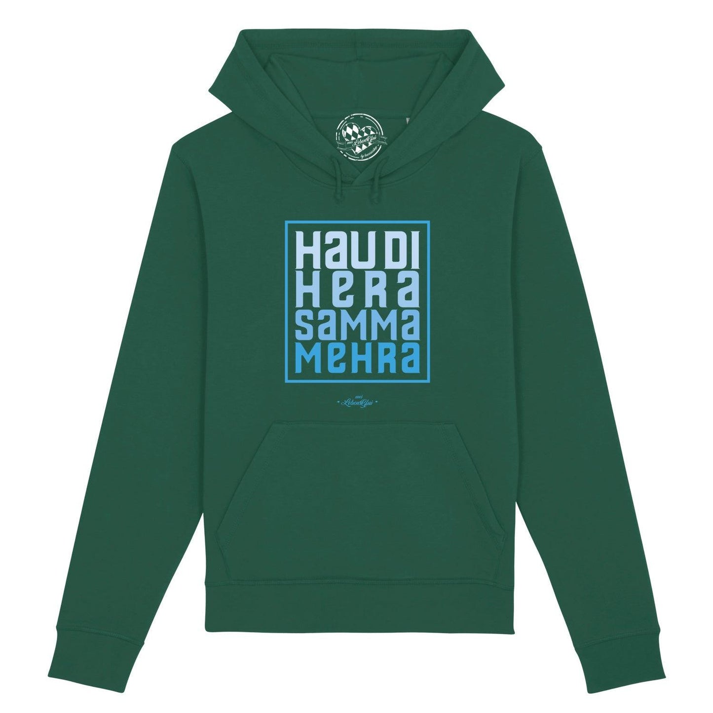 Herren Hoodie "Hau di hera"