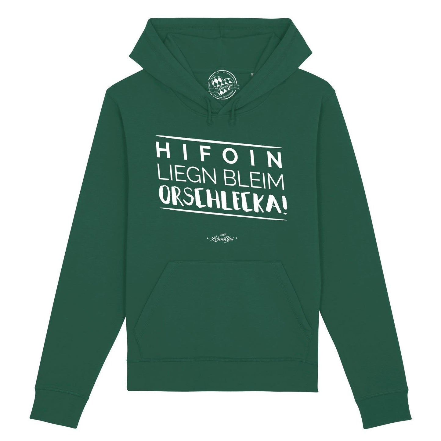 Herren Hoodie "Hifoin liegn bleim..."