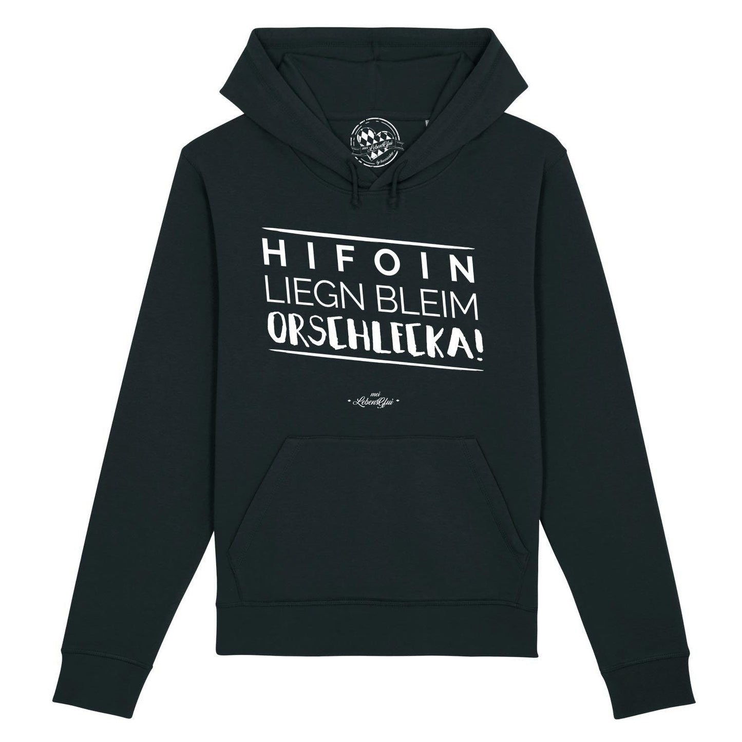 Herren Hoodie "Hifoin liegn bleim..."