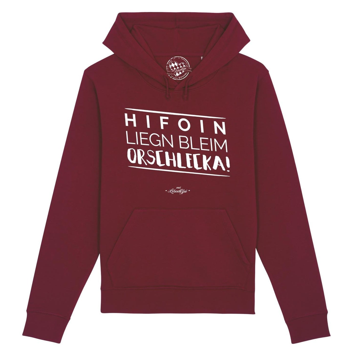 Herren Hoodie "Hifoin liegn bleim..."